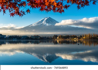 Mt Fuji Red Frame Red Maple Stock Photo 769365121 | Shutterstock