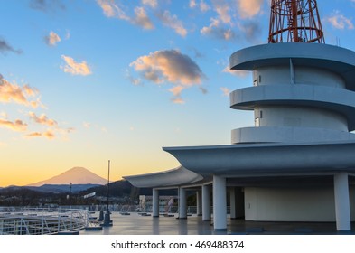 Mt Fuji View At Rooftop Of Tokai University In Japan