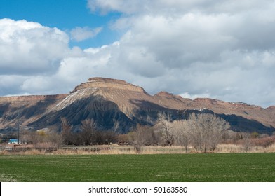 Mt. Garfield, A Butte, In Early Spring