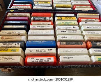 Mt Gilead, OH 8-21-21 Stack Of 8-track Tapes. Vintage.