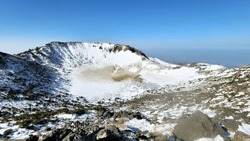 Mt. Halla's Baeknokdam In Winter