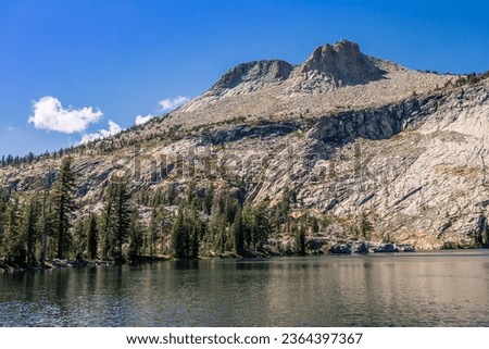 Mt Hoffman and May Lake Clear Day, Yosemite National Park, California