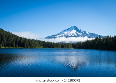 Mt. Hood Seen From Trillium Lake, Oregon