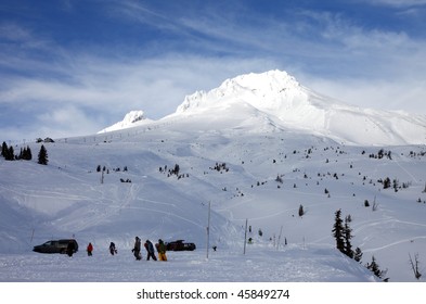 Mt. Hood In Winter.