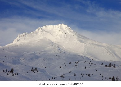 Mt. Hood In Winter.