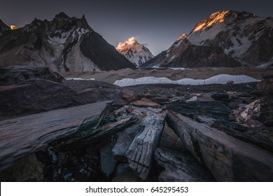 Mt. K2 At Sunset From Concordia, Pakistan