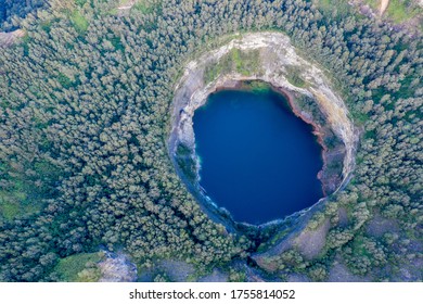 Mt Kelimutu Blue Crater Lake