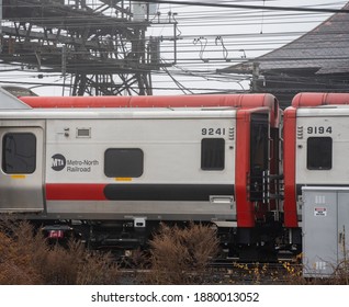 MT LAUREL, NJ, USA - DECEMBER 12, 2020: Metro North Railroad Seen In New Jersey USA