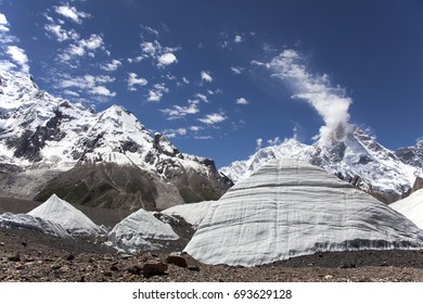 Mt. Masherbrum In Karakorum Of Pakistan.