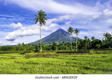 Mt. Mayon Volcano At Legaspi City, Albay