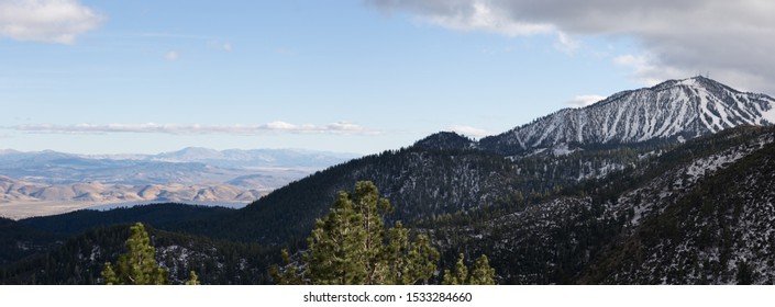 Mt Rose Overlooking Washoe Valley And Lake