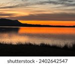 Mt Scott Lake Lawtonka Oklahoma sunset 