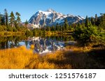 Mt. Shuksan Reflection in Autumn, Washington-USA