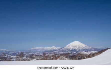 Mt. Yotei And Niseko In Hokkaido From Rusutsu 