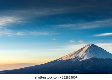 Mt.Fuji Forms A Cloud.