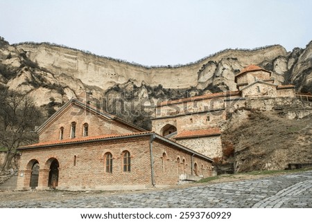 Mtskheta, Georgia - December 07, 2018. Shio-Mgvim Monastery is a male monastery of the Georgian Orthodox Church, founded in the 6th century