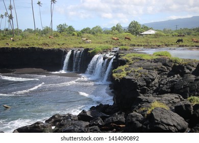 Mu Pagoa Waterfall, Savaii, Samoa