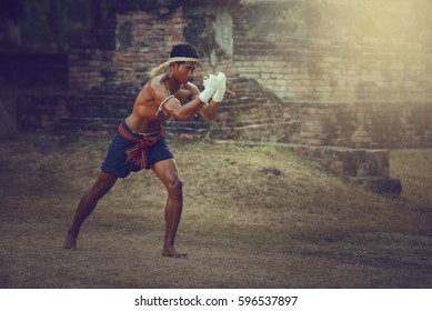 Muay Thai martial art - Shutterstock ID 596537897