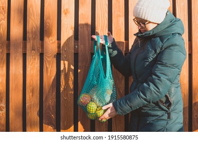 Much Easier Shopping With See Through Mesh Bag