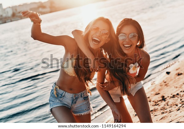 Much Fun Together Two Attractive Young Stock Photo Edit Now