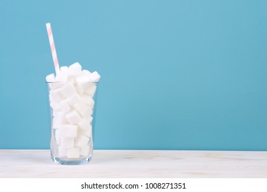 Too Much Sugar In Drinks Concept