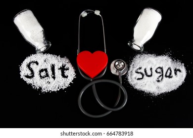 Too Much Sugar And Salt Are Bad For Your Health.