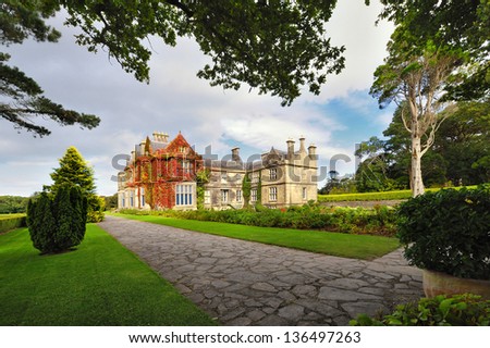 Muckross House and gardens in National Park Killarney, Ireland.