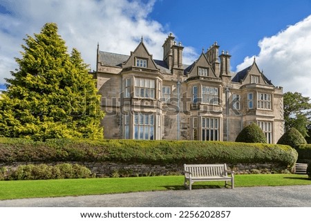 Muckross House is located between two of the lakes of Killarney in County Kerry, Ireland. 