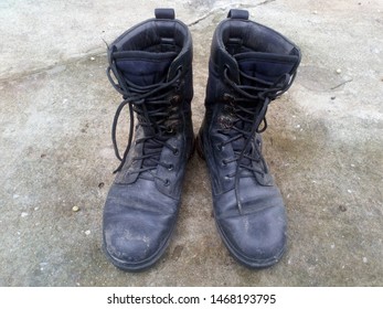 Mud Boot Military Boots Placed On Stock Photo 1468193795 | Shutterstock