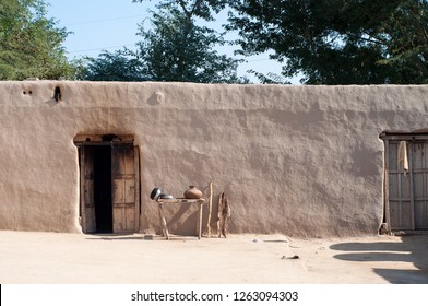 A mud house in the Village of the Punjab 