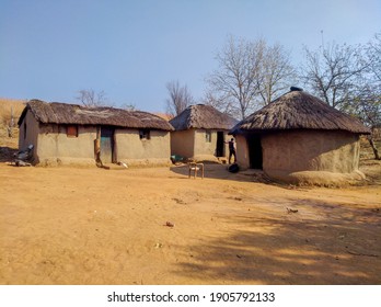 Mud Houses In Zulu Village