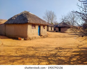 Mud Houses In Zulu Village