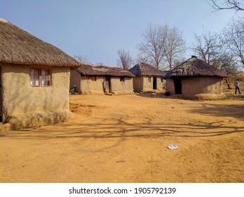 Mud Houses In Zulu Village