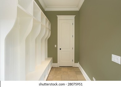 Mud Room In New Construction Home