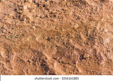 Mud Texture Or Wet Brown Soil As Natural Organic Clay And Geological Sediment Mixture As In Roughing  
