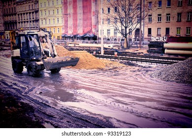 Muddy Construction Site