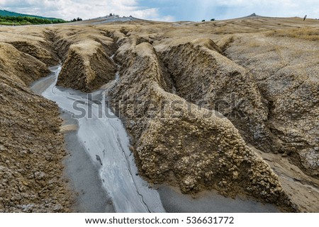 Muddy Volcanoes National Reservation in central Romania