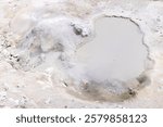 A mudpot in Yellowstone National Park in Wyoming.