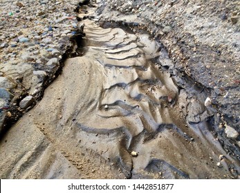 Mudslide After A Rainy Day