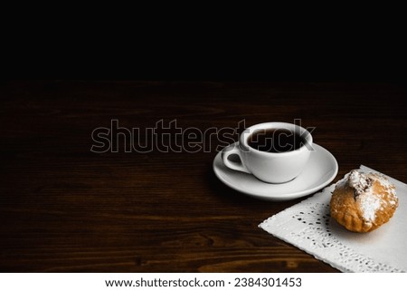 Similar – Image, Stock Photo cozy autumn breakfast on table in country house