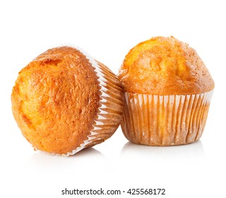 Muffins Closeup Isolated On White Background Stock Photo (Edit Now ...