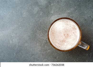 Mug of beer. Top view - Powered by Shutterstock