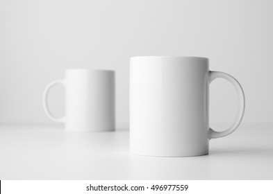 Mug Mock-Up - Two Mugs - Shutterstock ID 496977559