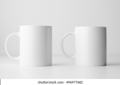Mug Mock-Up - Two Mugs - Shutterstock ID 496977682
