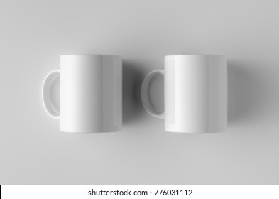 Mug Mock-Up - Two Mugs - Shutterstock ID 776031112