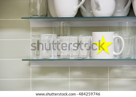 Mug on shelf