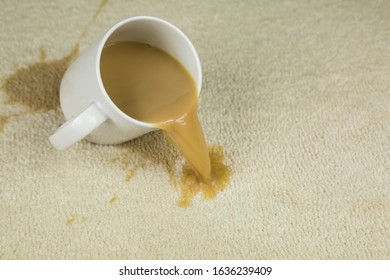 Mug Of Tea Spill On Carpet