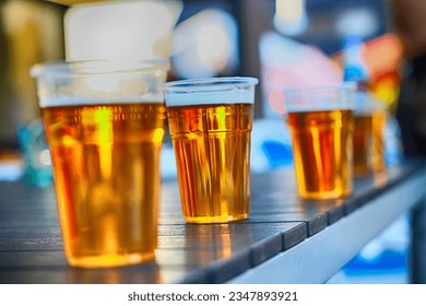 Mug with a yellow cold drink. Beer. - Powered by Shutterstock