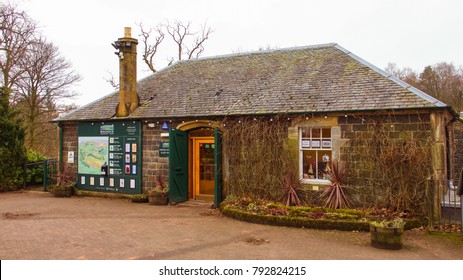 Mugdock, Milngavie, Glasgow, Scotland, UK; January 13th 2018: Building At Mugdock Country Park Near Glasgow. Former Craigend Castle Stable Block, Now A Visitor Centre And Ranger Service Office.