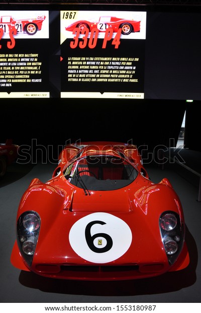 Mugello Circuit, 25 October 2019:\
Historic Prototype Ferrari 330 P4 year 1967 on display during\
Finali Mondiali Ferrari 2019 at Mugello Circuit in\
Italy.